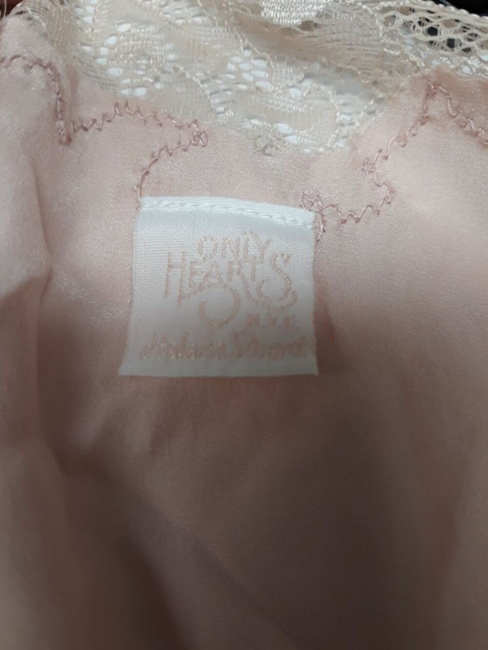 Only Hearts Silk BABYDOLL Pink Medium New Without Tags! - Picture 3 of 3